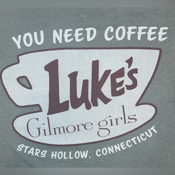 Tops - Gilmore Girls Y2K Women’s Medium Short Sleeve Lightweight Shirt Team Luke
